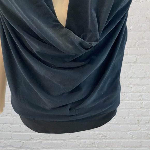 M.K.M. DESIGNS -- Halter Top, Black Sleeveless w/Lace Back/Shoulder Straps, Long - Picture 7 of 13